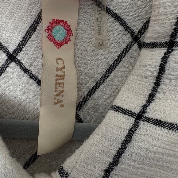 Cyrena embroidered patchwork tunic dress M boho western Coastal Cowgirl - Picture 11 of 11